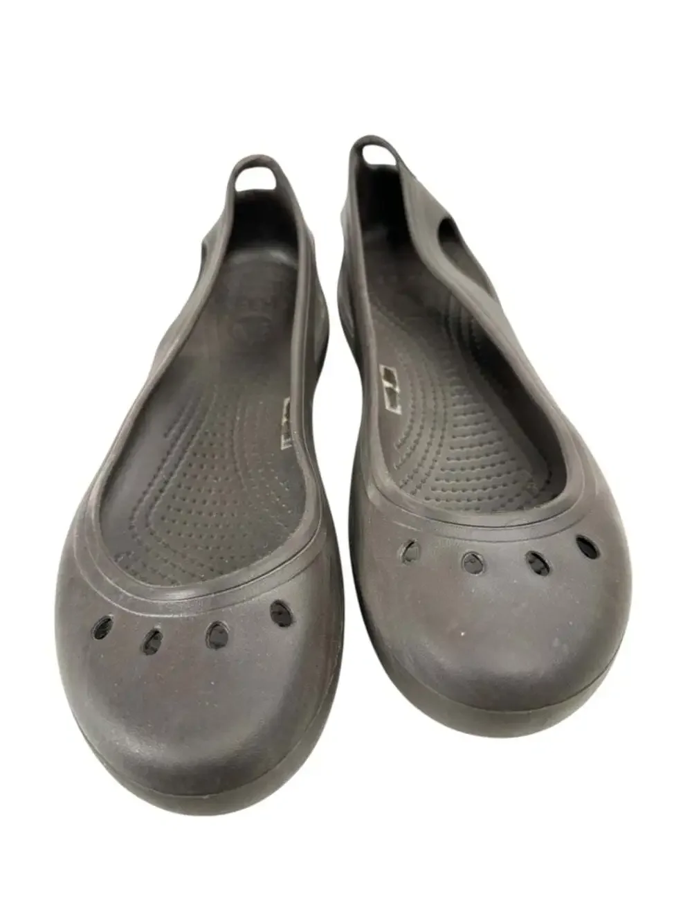 Crocs Kadee Ballet Flats Brown Croslite Slip On Comfort Shoes Womens 9